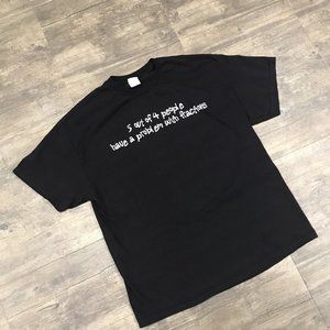 5 Out Of 4 People Have A Problem With Fractions Tshirt Men‎ Size XL Black Cotton